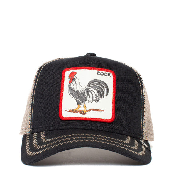 Gorra trucker negra gallo The cock The Farm de Goorin Bros.